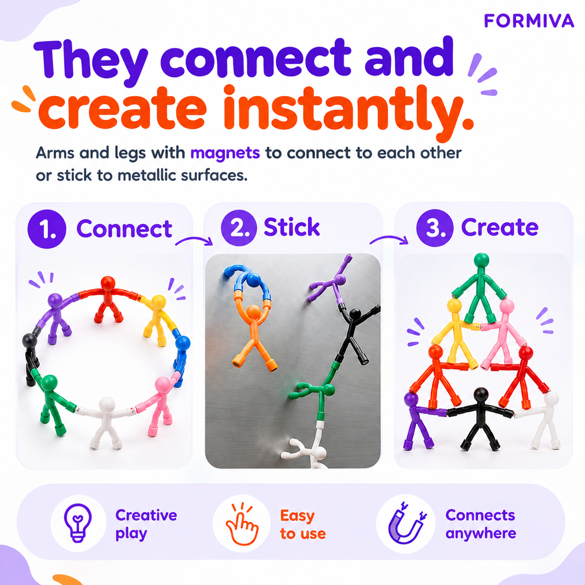 Connectable Magnetic Figures